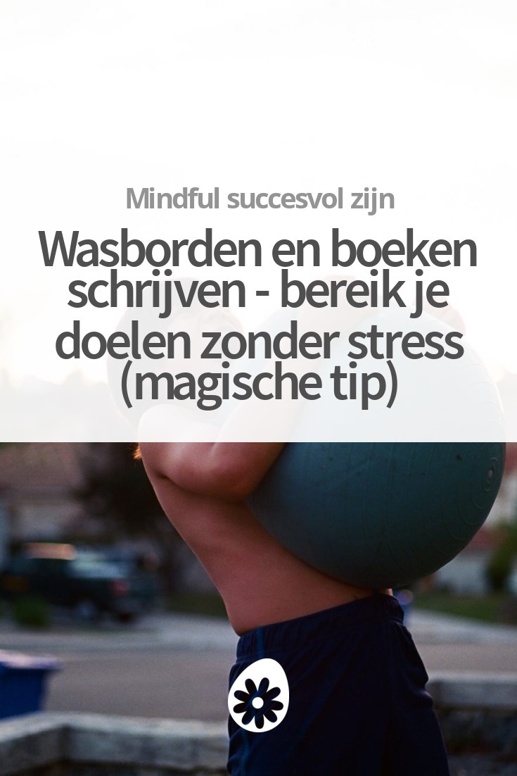 Wasborden en boeken schrijven bereik je doelen zonder