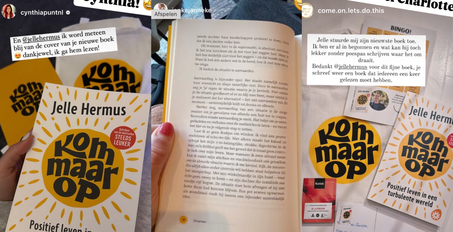 Wat zeggen anderen over mijn boek Kom maar op?